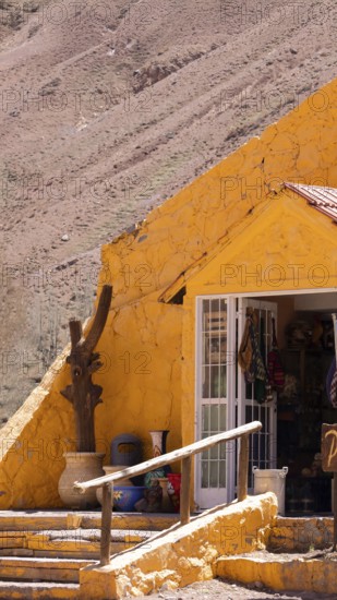 Souvenir Artisan Shop near Puente Del Inca Bridge in Mendoza Andes Tour to Aconcagua Alta Montana