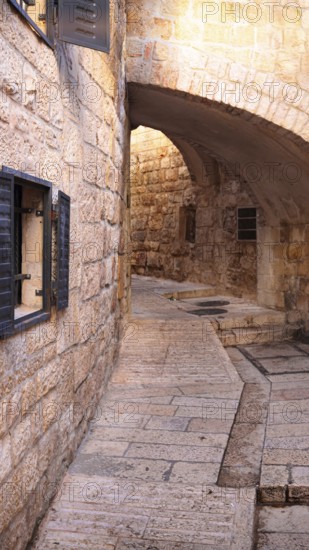 Israel, Jerusalem Old City Jewish quarter and historic center near Jaffa Gate
