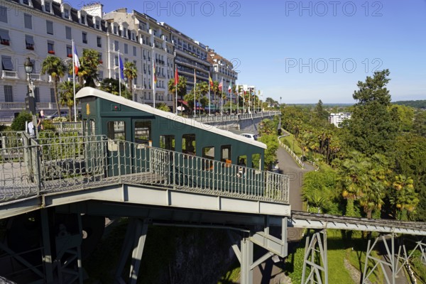 The funicular railway of Pau, Pyrenees, France