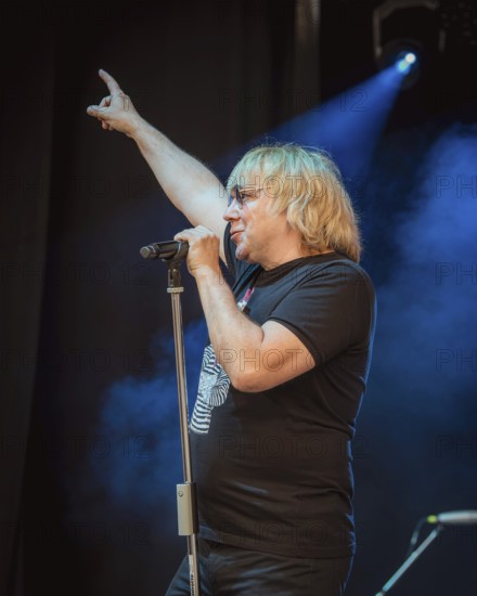 Tobias KÃ¼nzel, singer of the band Die Prinzen at the Berliner Rundfunk 91.4 Open Air in the Berlin