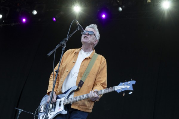 Michael Bradley, bass player, The Undertones, punk rock band, Northern Ireland, open air at the