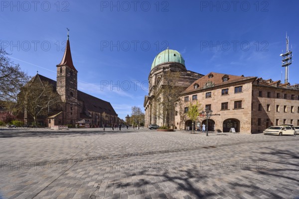 Church of St. Elisabeth, St. Jacob, architectural style classicism, square, churches, bookshop,
