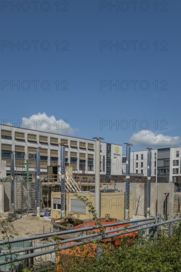 Extension, building, new ward building with operating theatre extension, hospital, AugustenstraÃŸe,