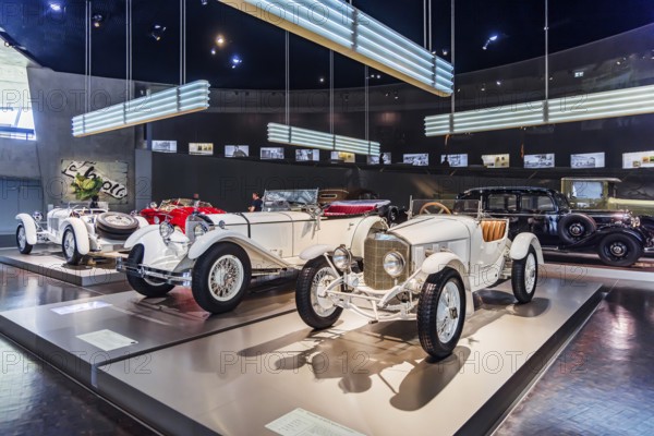 Mercedes-Benz 10-40 hp sports two-seater from 1923. The Mercedes-Benz Museum in Stuttgart presents