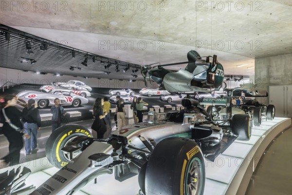 The Mercedes-Benz Museum in Stuttgart presents a journey through the automotive history of the