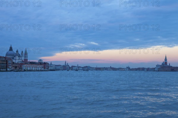 View from the island of Guidecca (Sestiere Dorsoduro) to Fondamente Zattere, Venice, Veneto, Italy