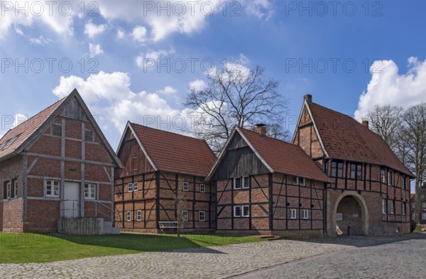 Hunnenpforte, the former gatehouse to Asbeck Abbey, Legden, Asbeck, MÃ¼nsterland, North
