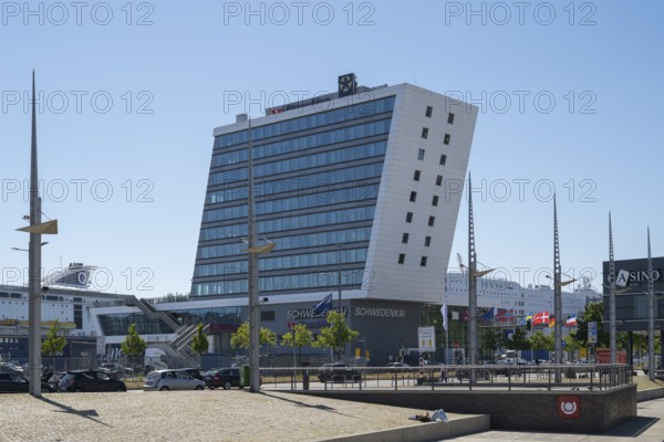 Modern office building, Stena Line, Schwedenkai, Kiel, Kiel Fjord, Baltic Sea, Schleswig-Holstein,