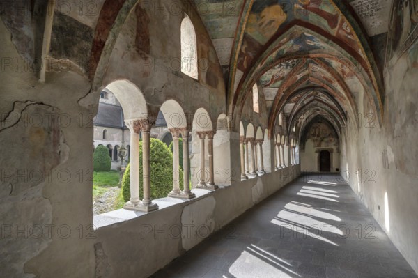 Cathedral cloister around 1370, the frescoes were painted from around 1390, Bressanone Cathedral,