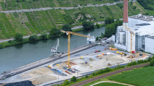 Decommissioned power plant of Energie Baden-WÃ¼rttemberg EnBW in Walheim. The former coal-fired