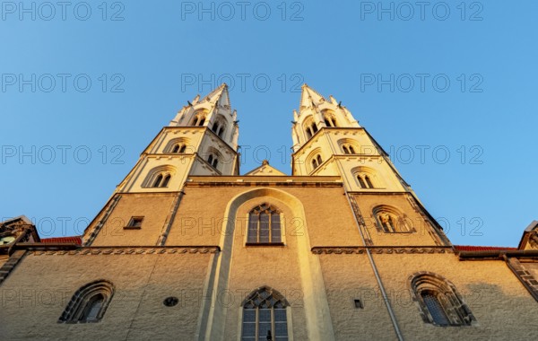 Low-angle view of Peterskirche - St. Peter and Paul church, Görlitz, Goerlitz, Germany