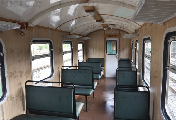 Raging Roland railway carriage on RÃ¼gen, Mecklenburg-Western Pomerania, Germany