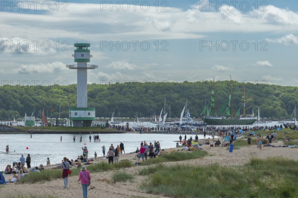 Windjammer Parade 2025 on the Kiel Fjord at the end of Kiel Week, tall ships, three-master