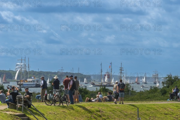 Windjammer Parade 2025 on the Kiel Fjord at the end of Kiel Week, tall ships, three-master,