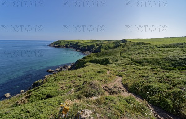 The South-West Coast Path in south-west England, a long-distance footpath in the countryside near