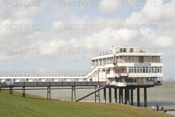 Eemshotel, Delfzijl, harbour town, Ems estuary, Province of Groningen, Netherlands, Delfzijl,