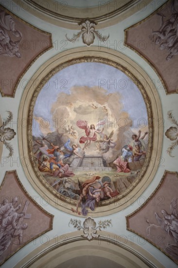 Ceiling fresco with the Resurrection of Christ, Parish Church of St Peter and Paul, KirchstraÃŸe