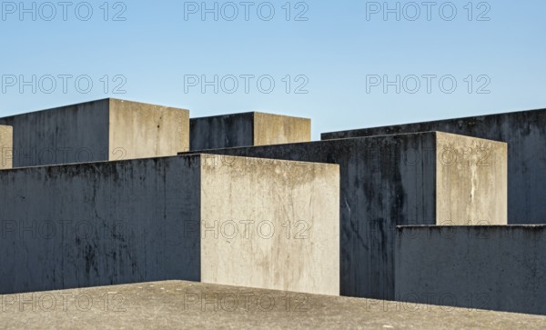 Close-up of concrete slabs at Holocaust Memorial, Memorial to the Murdered Jews of Europe, Berlin,