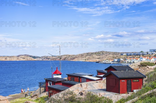 RinkenÃ¤s seaside resort and view of the archipelago, coast of Lysekil, BohuslÃ¤n, VÃ¤stra