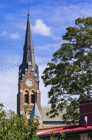The church of Lysekil (Lysekils Kyrka) on Rosviksberg, Lysekil, BohuslÃ¤n, VÃ¤stra Götalands lÃ¤n,