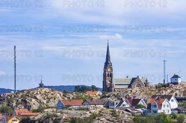 The church of Lysekil (Lysekils Kyrka) on Rosviksberg, Lysekil, BohuslÃ¤n, VÃ¤stra Götalands lÃ¤n,