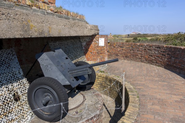 Pak 36, Panzerabwehrkanone 36, German anti-tank gun at Saltzwedel-neu Battery, Raversyde