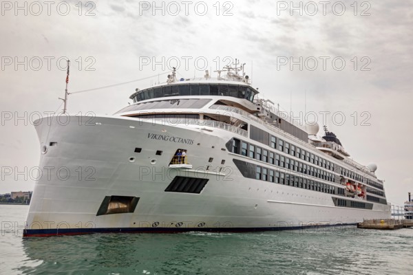 Detroit, Michigan - The Viking Octantis luxury cruise ship in Detroit on a cruise through the Great