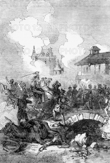 A clash in the village of Kaya in Germany during the Battle of LÃ¼tzen (1812-13), in which a