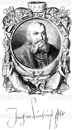 Portrait of Elector Joachim I (1484-1535) Hohenzollern, Margrave of Brandenburg, Archchamberlain of