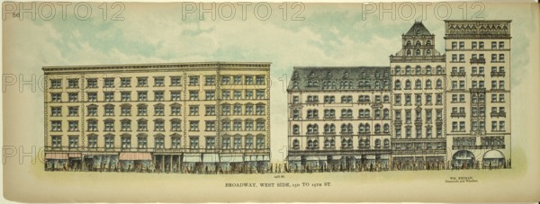 Broadway, West Side, 23th to 25th Street, New York, Manhattan, America, USA, historic, authentic,