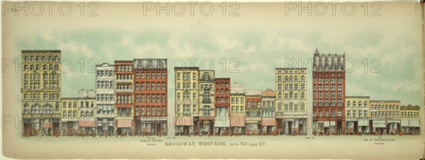 Broadway, West Side, 20th to 23th Street, New York, Manhattan, America, USA, historic, authentic,