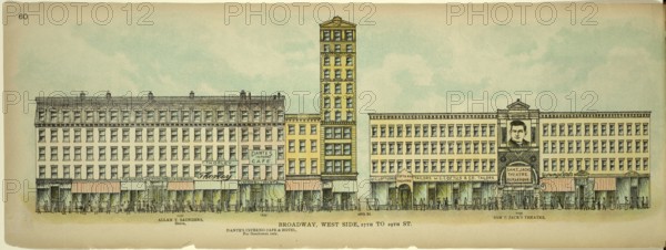 Broadway, West Side, 27th to 29th Street, New York, Manhattan, America, USA, historic, authentic,