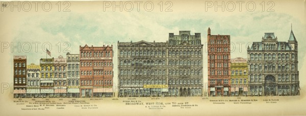 Broadway, West Side, 17th to 20th Street, New York, Manhattan, America, USA, historic, authentic,