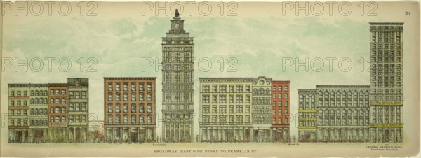Broadway, East Side, Pearl to Franklin Street, New York, Manhattan, America, USA, historic,
