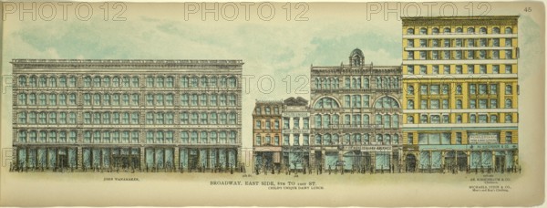Broadway, East Side, 8th to 10st Street, New York, Manhattan, America, USA, historic, authentic,