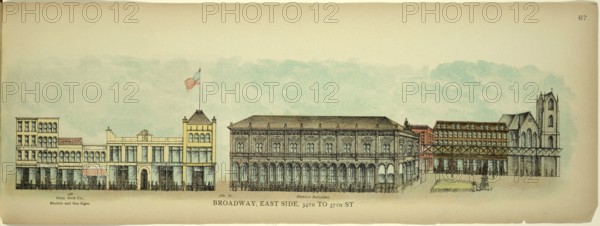 Broadway, East Side, 34th to 37th Street, New York, Manhattan, America, USA, historic, authentic,