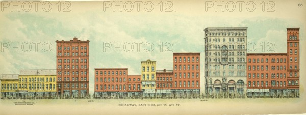Broadway, East Side, 31th to 34th Street, New York, Manhattan, America, USA, historic, authentic,