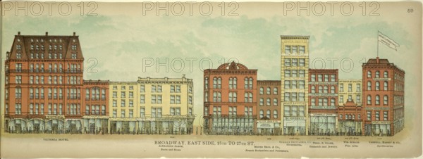 Broadway, East Side, 25th to 27th Street, New York, Manhattan, America, USA, historic, authentic,