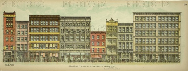 Broadway, East Side, Grand to Broome Street, New York, Manhattan, America, USA, historic,