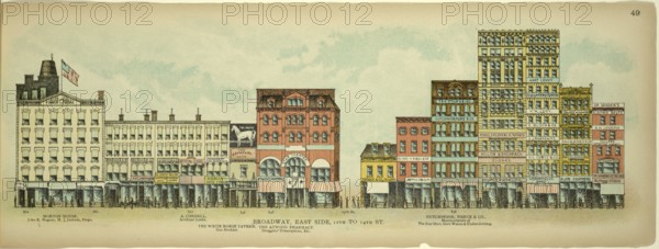 Broadway, East Side, 12th to 17th Street, New York, Manhattan, America, USA, historic, authentic,