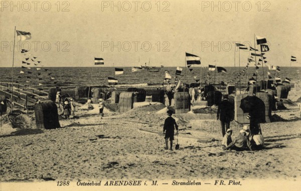 Baltic resort Arendsee, beach promenade, Kühlungsborn, Rostock district, Mecklenburg-Western