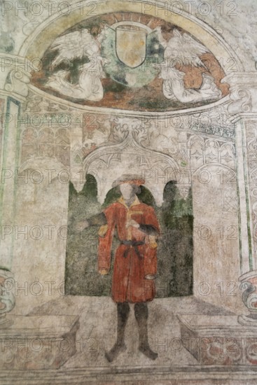 St Mazeran's Church of Bout-Vernet. St. Mazeran, creator of the original church plans. Allier