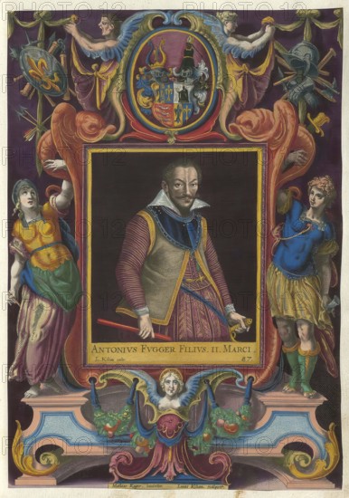 Members of the famous Augsburg Fugger family, Anton Fugger (born 10 June 1493 in Augsburg, died 14