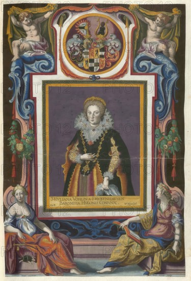 Members of the famous Augsburg Fugger family, Maria Juliana Fugger (1594-1653) born Vöhlin von