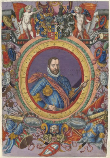 Members of the famous Fugger family in Augsburg, Karl Fugger, also known as Carolus Fugger, the