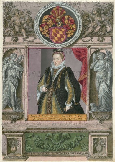Members of the famous Fugger family in Augsburg, Maria Magdalena von Koenigsegg, also Freiin von