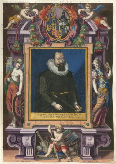 Members of the famous Augsburg Fugger family, Constantine I Baron Fugger (born 1569, died 1627),
