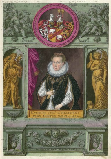 Members of the famous Augsburg Fugger family, Katharina von Helfenstein-Wiesensteig (1589 to 1638)