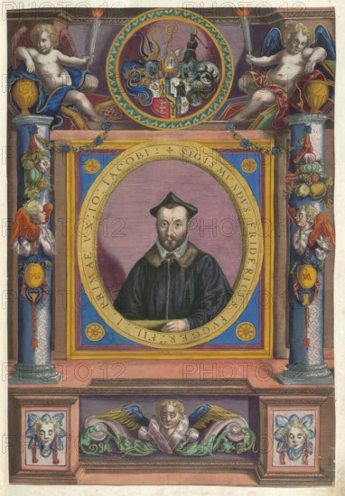 Members of the famous Fugger family in Augsburg, portrait of Sigmund Friedrich Graf Fugger von
