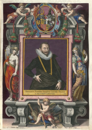 Members of the famous Augsburg Fugger family, Trajan Fugger, also Tralanus Fugger, (1572 - 1614), a
